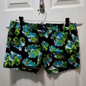 Floral Print Cotton Shorts - Size 4